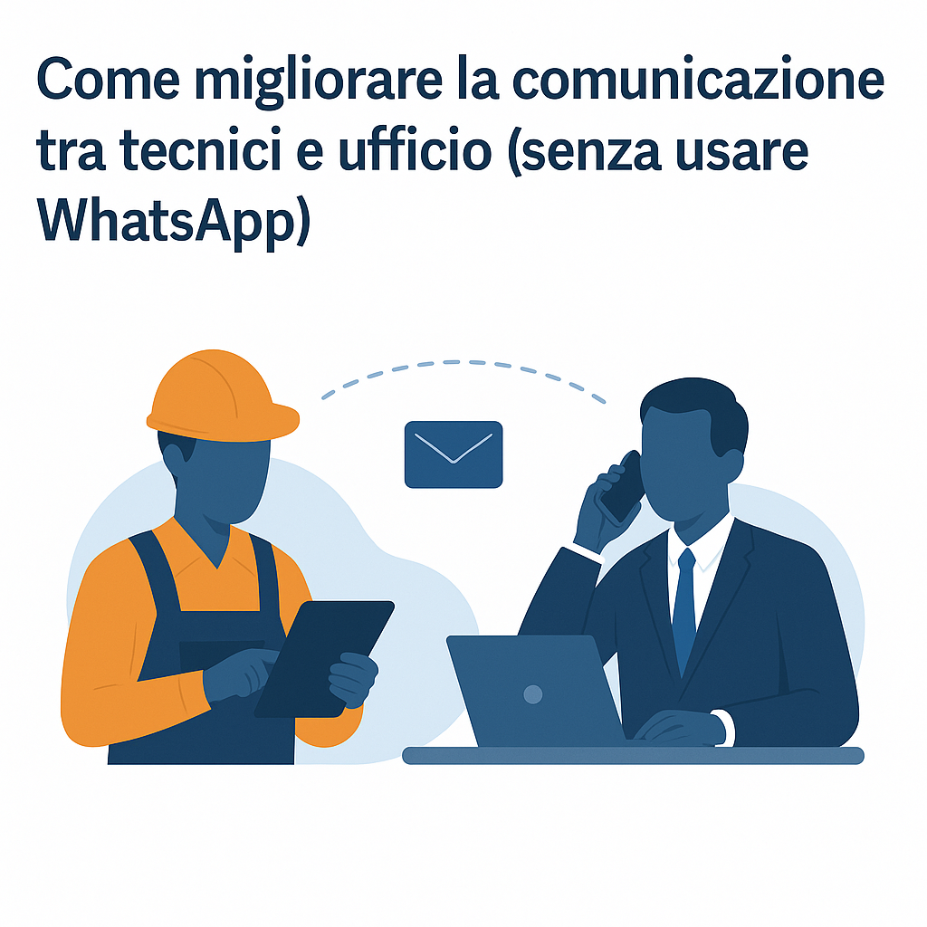 Come migliorare la comunicazione tra tecnici e ufficio (senza usare WhatsApp)