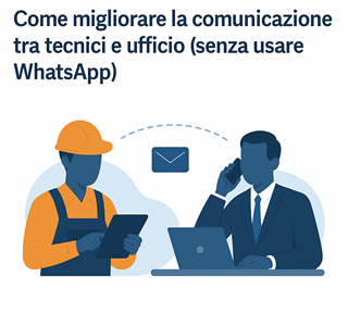 Come migliorare la comunicazione tra tecnici e ufficio (senza usare WhatsApp)
